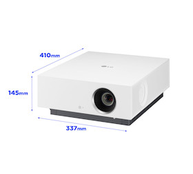 LG HU810PW Forte CineBeam Laser-Heimkino Beamer mit 2700 Lumen und 4K