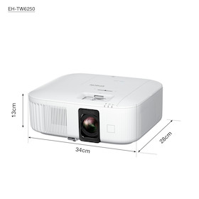 Epson EH-TW6250 - Beamer, 4K PRO-UHD, Heimkino-Projektor mit integriertem Android-TV