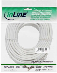 InLine Klinke Kabel, 3,5mm Stecker / Stecker, Stereo, 10m, weiß