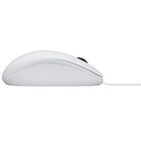 Logitech B100 Maus rechts- und linkshändig, kabelgebunden, weiss