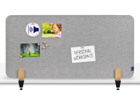 Legamaster ELEMENTS Tischtrennwand akustik 60x120cm grau Klemmen