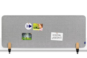Legamaster ELEMENTS Tischtrennwand akustik 60x160cm grau Klemmen