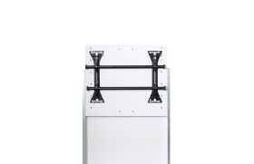 Holzmedia W6 Displaystele M, Front 90cm, Blende für Poly Studio, weiß