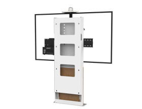 AXEOS STILIX WIDE - Einzelbildschirm (EB) Boden/Wandsystem für 65 bis 80" Bildschirme