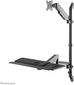 Neomounts WL90-325BL1 wandmontierter Sitz-Steh-Arbeitsplatz