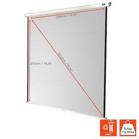 celexon Leinwand Rollo Economy 200 x 200 cm - 111"