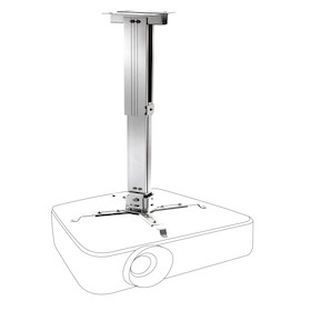celexon Deckenhalterung universal MultiCel Economy 4070S - silber - 40-70 cm