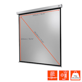 celexon Leinwand Motor Professional Plus 200 x 200 cm