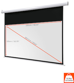 celexon basic line Motorleinwand 240 x 135cm,Heimkino Leinwand,Leinwand 16:9, Beamerleinwand,3D Lei