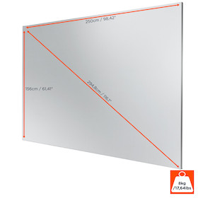 celexon Rahmenleinwand Expert PureWhite 250 x 156 cm