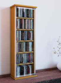 VCM CD / DVD Möbel Classic - Schrank / Regal in 3 Farbdekoren Farbe: buche
