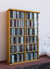 VCM CD / DVD Möbel Roma - Schrank / Regal in 6 Farben: buche