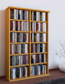 VCM CD / DVD Möbel Ronul - Schrank / Regal ohne Glastür in 7 Farben: buche