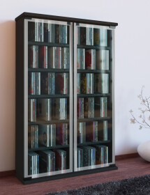 VCM CD / DVD Möbel "Galerie" | Schrank / Regal Schwarz