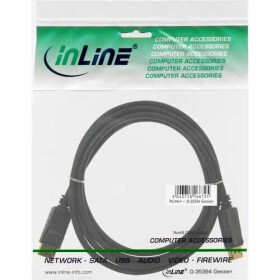 InLine DisplayPort Kabel, schwarz, vergoldete Kontakte, 5m