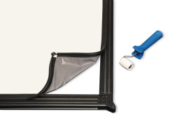 DELUXX Professional mobile Rahmenleinwand Frontprojektion - 4:3 - 427x320cm - 210''