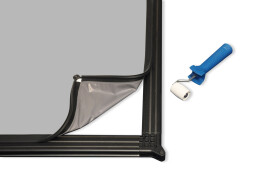 DELUXX Professional mobile Rahmenleinwand Rückprojektion - 4:3 - 427x320cm - 210''