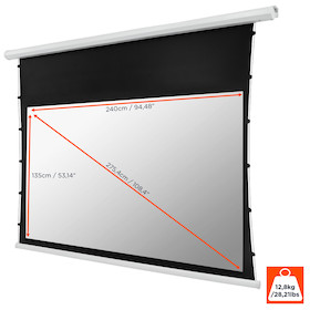 celexon basic line Motor Tension Leinwand 240 x 135 cm