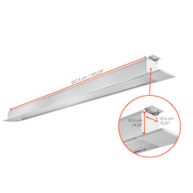celexon Deckeneinbauleinwand Motor Professional Plus 220 x 165 cm