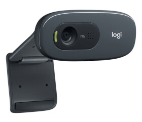 Logitech C270 HD-Webcam, 720p, 30 fps, 3MP, FoV 60°, Fester Fokus