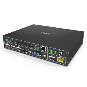 OneAV PureTools Seamless Scaler Switcher 5x2, 1080P, 3-L-MIC, HDMI & HDBT Out