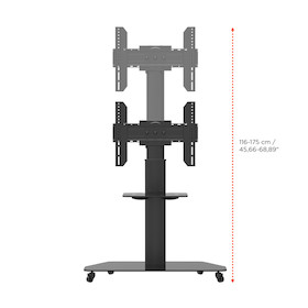 celexon Professional höhenverstellbarer Display Rollwagen Adjust-3770MP