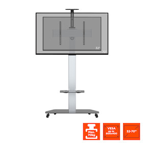 celexon Professional höhenverstellbarer Display Rollwagen Adjust-3270MP