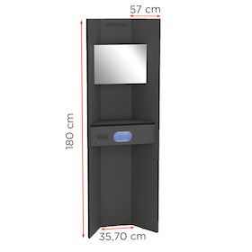 celexon Hygiene Station 180 basic (Desinfektion / Masken) - Anthrazit