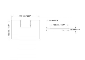 celexon Frontablage für alle Adjust-V Modelle
