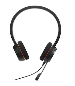 Jabra Evolve 20 MS Duo - Zertifiziert für Skype for Business StereoHeadset für VoIP-Softphone