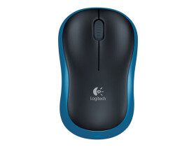 Logitech M185 Maus, kabellos, blau