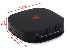 Feintech ABT00101 Bluetooth 5.0 Audio Sender Empfänger aptX mit Akku