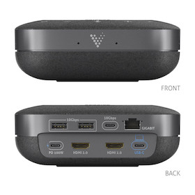Vuelogic VL-SD200 Speaker Dock - Kombination aus Lautsprecher, Mikrofon und Docking Station - 4K-Unt