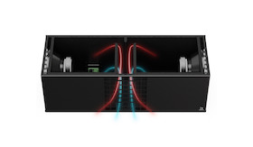AUDAC ARCHI210 2x10" Bassreflex-Subwoofer im kompakten und eleganten Design für Innenräume in weiß
