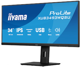 iiyama ProLite XUB3493WQSU-B6 34” Ultra-Wide Monitor mit IPS-Panel-Technologie, PiP, PBP und einem h