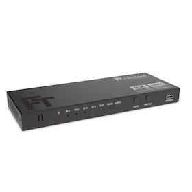 Feintech AX340 HDMI 2.1 Audio Extractor 4 In 1 Out für eARC-Soundbar | eARC-TV
