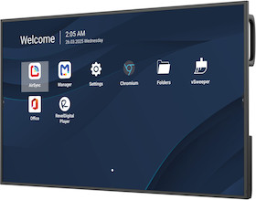 ViewSonic CDE6531-1C 65" 4K Commercial-Grade Display mit Wiedergabe von USB-Medien