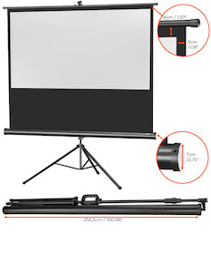 celexon Stativleinwand Economy 244 x 138 cm
