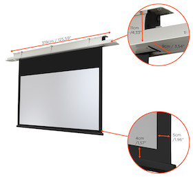 celexon Deckeneinbau Leinwand Motor Expert - 300 x 169 cm - 16:9 - Gain 1,2