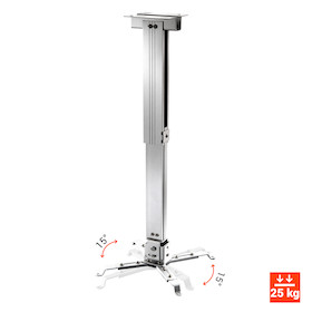celexon Deckenhalterung universal MultiCel Economy 63100S - silber - 63-100 cm