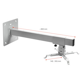 celexon Beamer-Wandhalterung Multicel WM800 - 80 cm Wandabstand - verstellbar