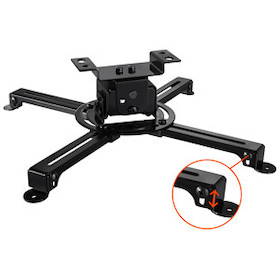 celexon Beamer-Deckenhalterung universal MultiCel Pro 1000 - schwarz - 10 cm