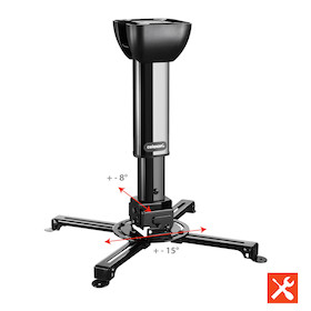 celexon Beamer-Deckenhalterung universal MultiCel Pro 4060 - schwarz - 40-60 cm