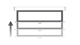 Optoma DS-1109PMG+ Rollo Leinwand, 234 x 146.3 16:10, mattweiss