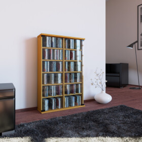 VCM CD / DVD Möbel Roma - Schrank / Regal in 6 Farben: buche