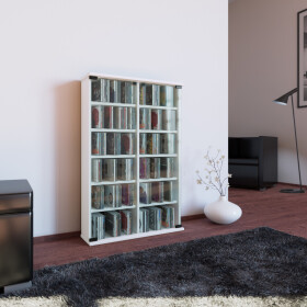 VCM CD / DVD Möbel Roma - Schrank / Regal in 6 Farben: weiß