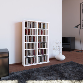 VCM CD / DVD Möbel "Ronul" - Schrank / Regal ohne Glastür in 7 Farben: weiß