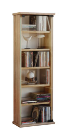 VCM CD / DVD Möbel Vetro - Schrank / Regal in 7 Farben: sonoma-eiche (sägerau)
