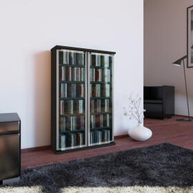 VCM CD / DVD Möbel "Galerie" | Schrank / Regal Schwarz