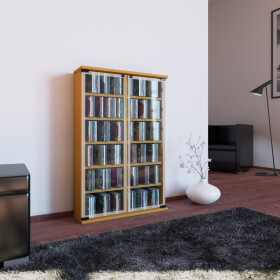 VCM CD / DVD Möbel "Galerie" | Schrank / Regal Buche